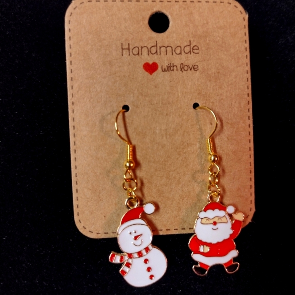 Christmas Asymmetrical Earrings